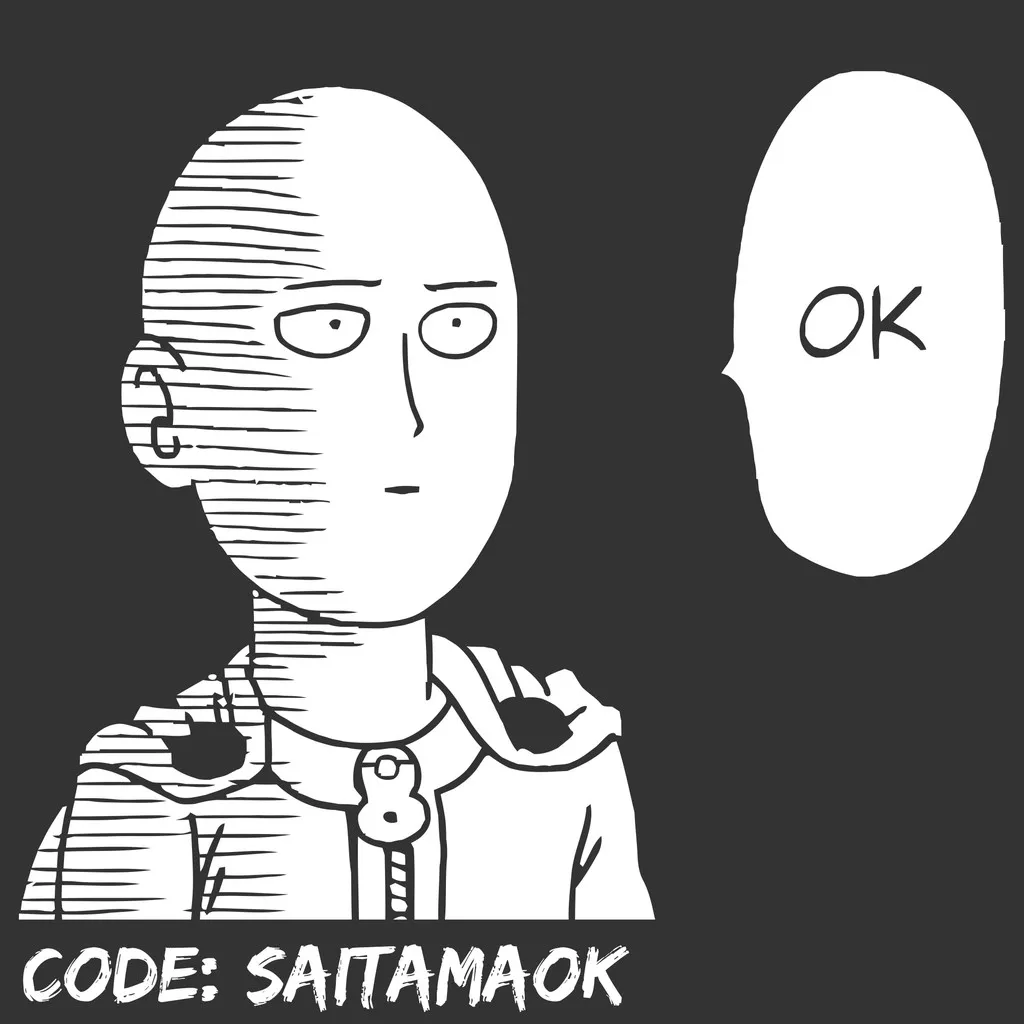 أنيمي سايتاما أوك تي شيرت رجل بكمة واحدة ، قطن ، بتمشيط ، 30s