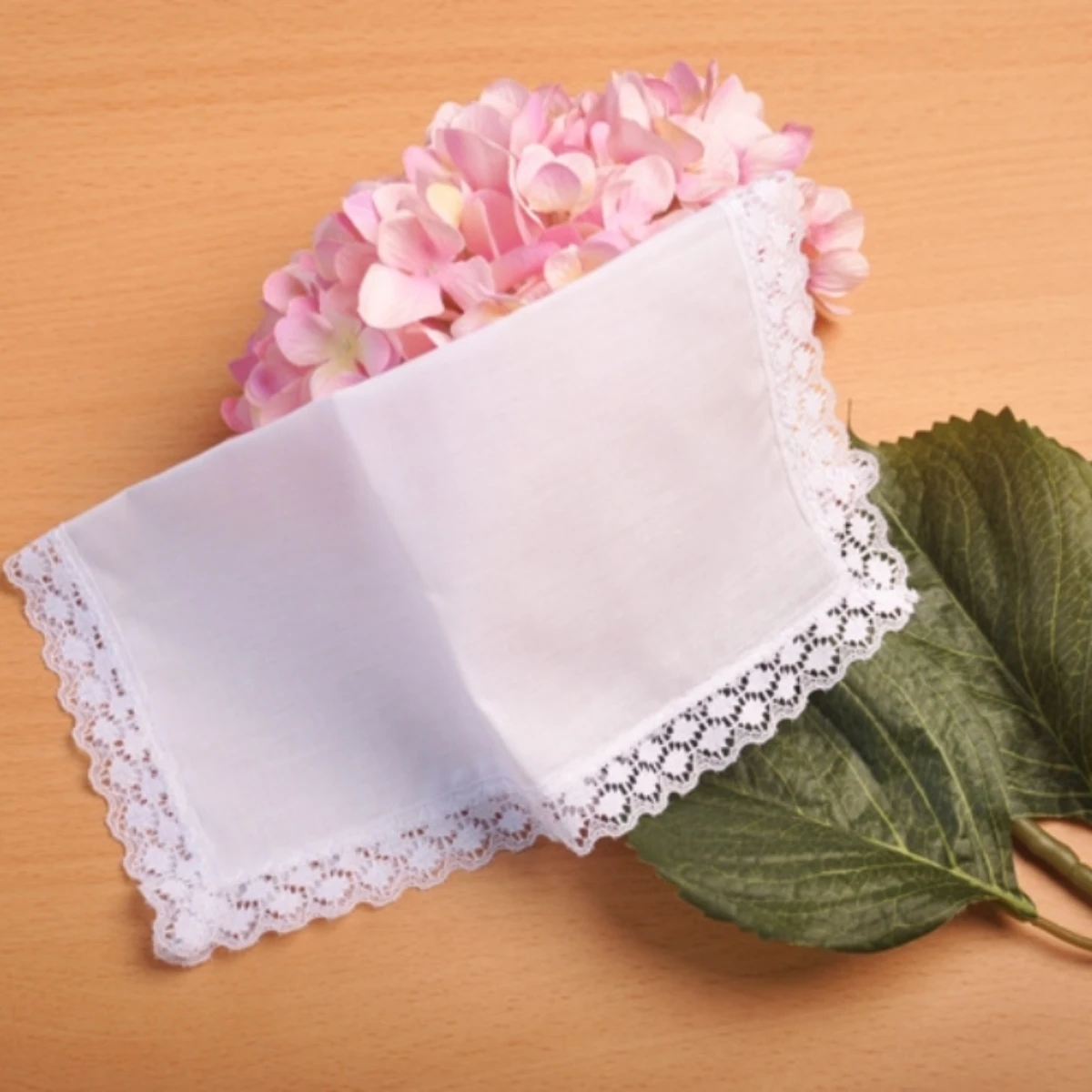 6pcs/lot Cotton handkerchief pure white small handkerchief handmade graffiti DIY lace handkerchief