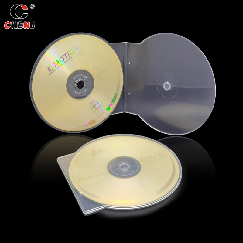 1PC Storage Box 12.5CM Transparent Plastic Round Disc Case CD Case Thickened CD DVD Disc Box