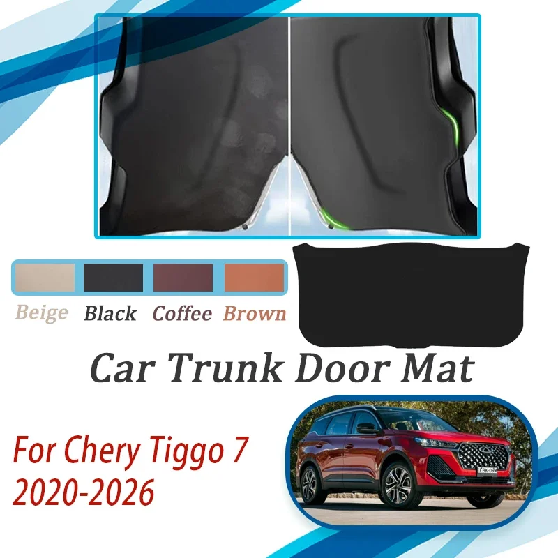 Car Tailgate Pads For Chirey Chery Fownix Tiggo 7 DR 6.0 Xcite X-Cross 7 2020~2026 Anti-dirty Rear Trunk Door Covers Acesssories