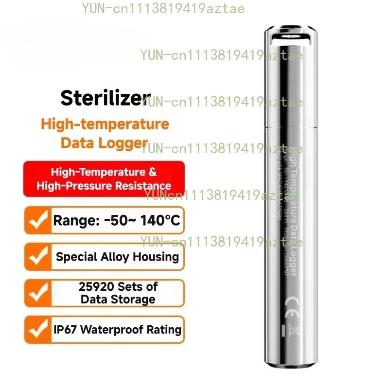 IP67 High Temperature Data Logger with USB Port, Special Alloy Shell Digital Temperature Recording Instrument