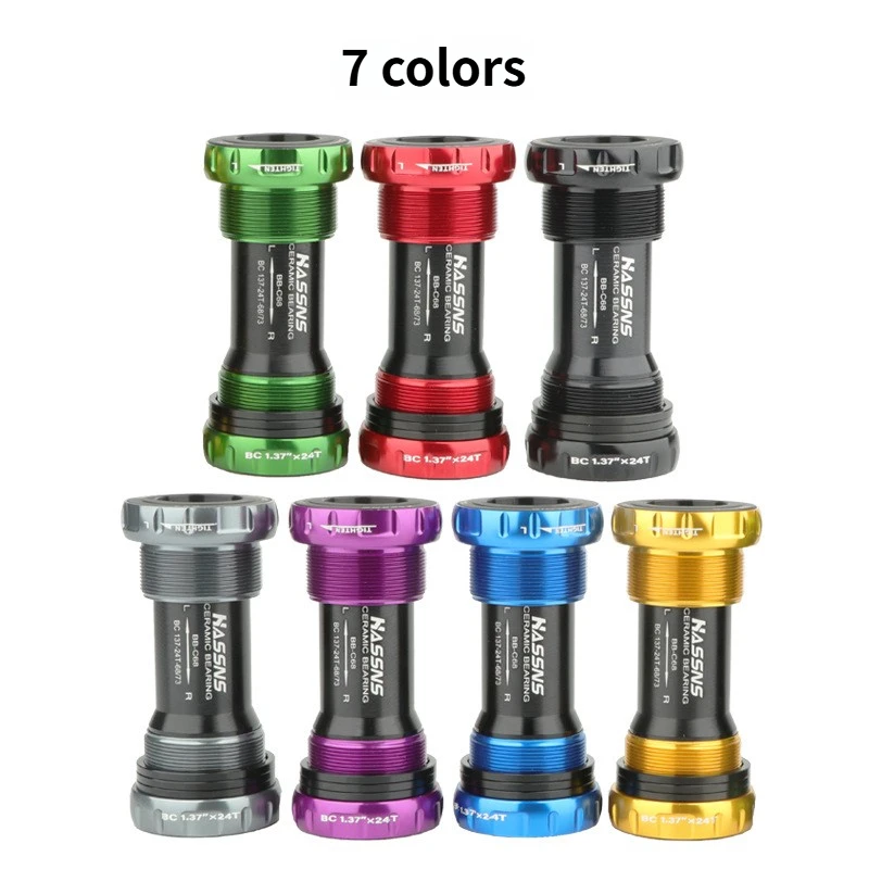 HASSNS Keramik-Innenlager, Gewinde 24 mm, 68/73 mm, versiegelte Keramiklager, Innenlager für Shimano Sram Prowheel Fahrradkurbel – Detail 12
