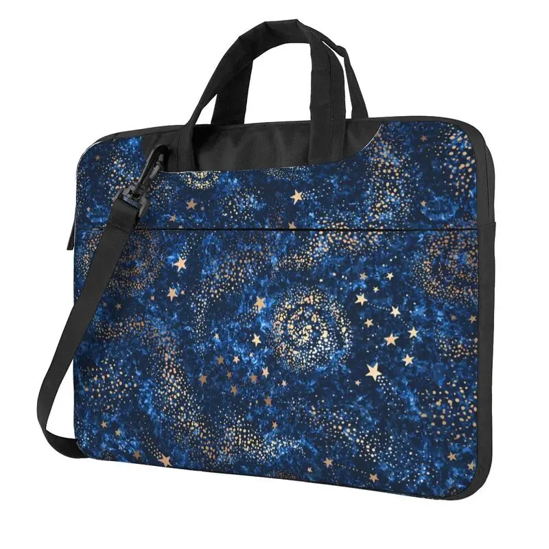

Gold Nebula Constellations and Stars Print Laptop Shoulder Bag Laptop Netbook PC Cover Pouch Compatible with 13/14/15.6 Inches