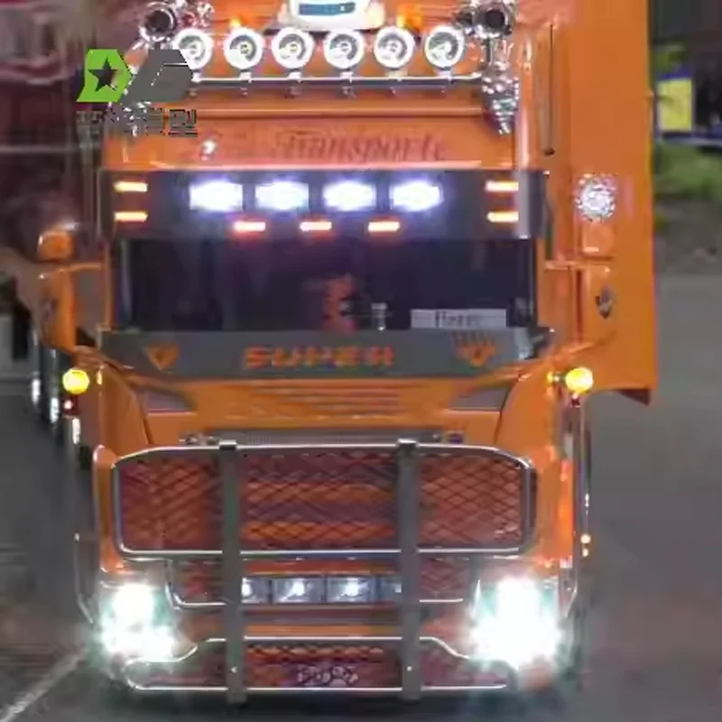 Logo Explosionsgeschütztes Netz V8 Super Dekoration für 1/14 Tamiya RC Truck Trailer Kipper Scania R470 R620 770s R730 Autozubehör