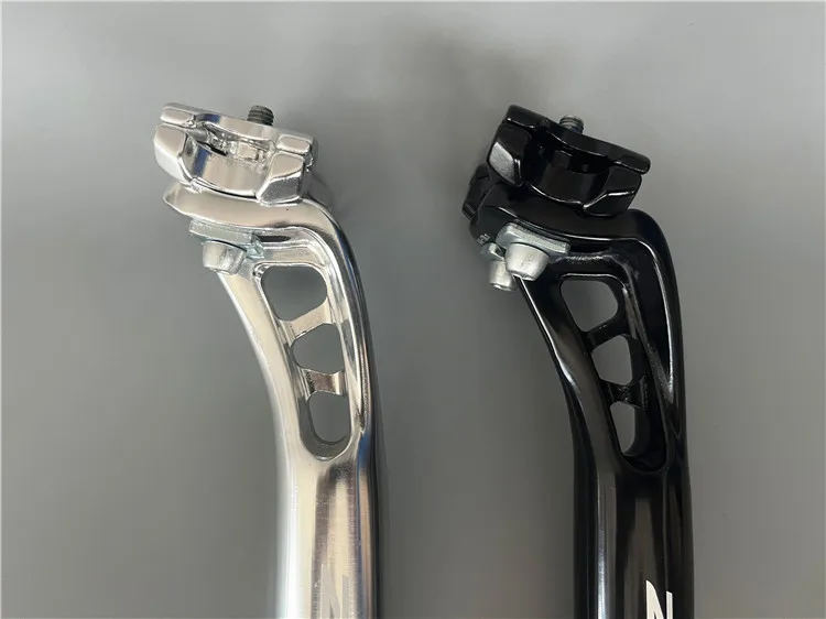 ZOOM Hinten Schwimmende Gebrochene Luft Sitzrohr Retro Hohl Aluminium Legierung Sitzstange Schwarz Sitzrohr 27,2mm * 300mm Fixie Fahrrad Sattelstütze – Detail 4