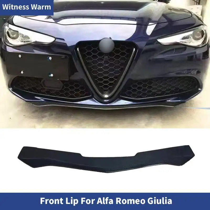 Kohlefaser Auto Frontlippe Stoßstange Splitter Spoiler für Alfa Romeo Giulia 2016 2017