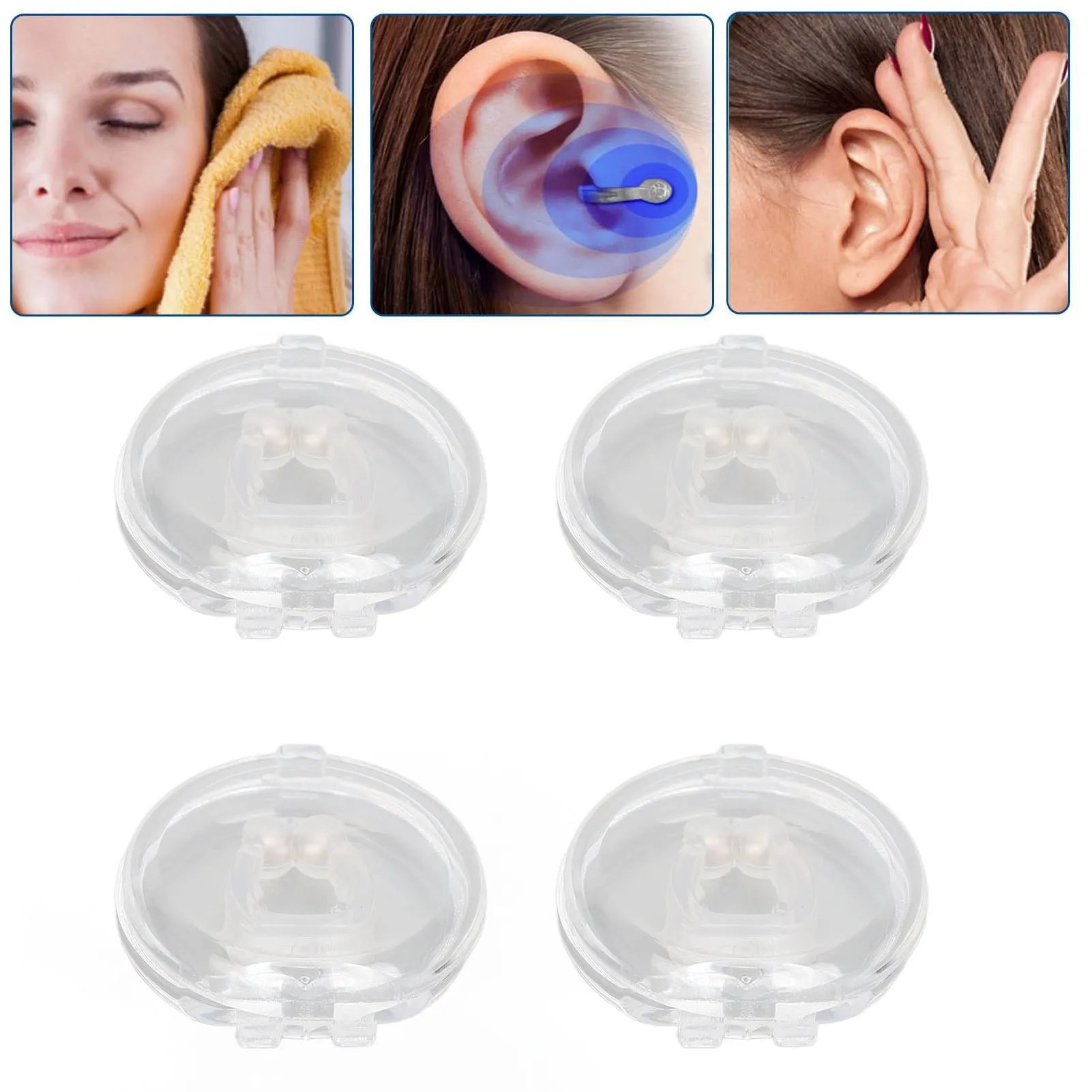 2pcs Tinnitus Relief Device Massaging Ear Pressure Reduction Reduce Uncomfortable Stop Ringing Ears Device Tinnitus Device