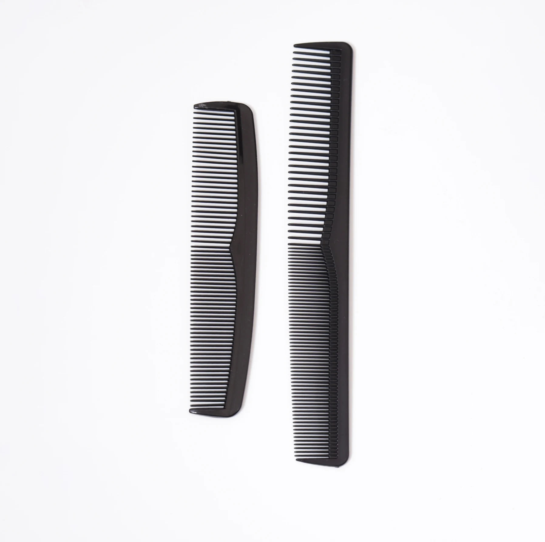 Anti-Static Heat-Resistant Fine Plastic Comb Set (2 Pieces)