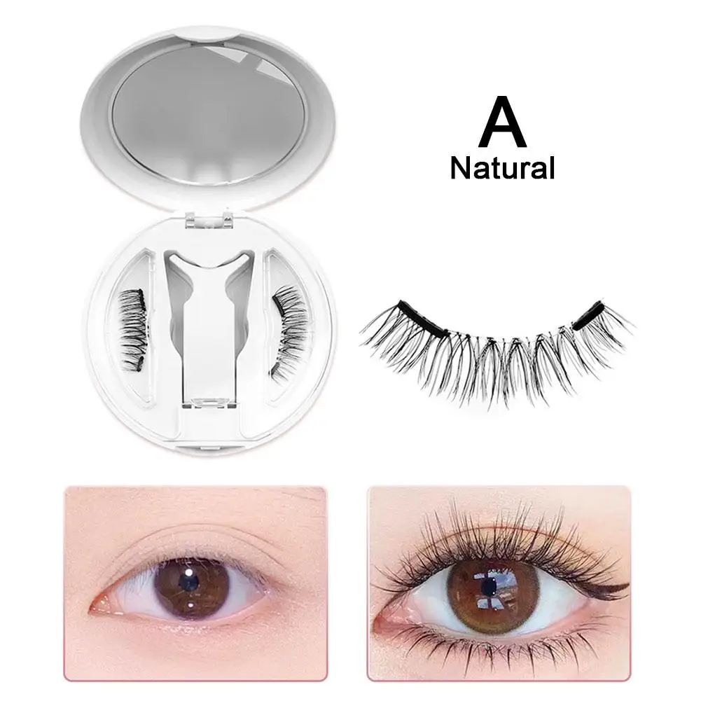 Natural Explosive Magnetic False Eyelashes Netroots Style Makeup Feeling Magnetic Of Pair A Eyelashes Glue-free Long-lastin T5P7