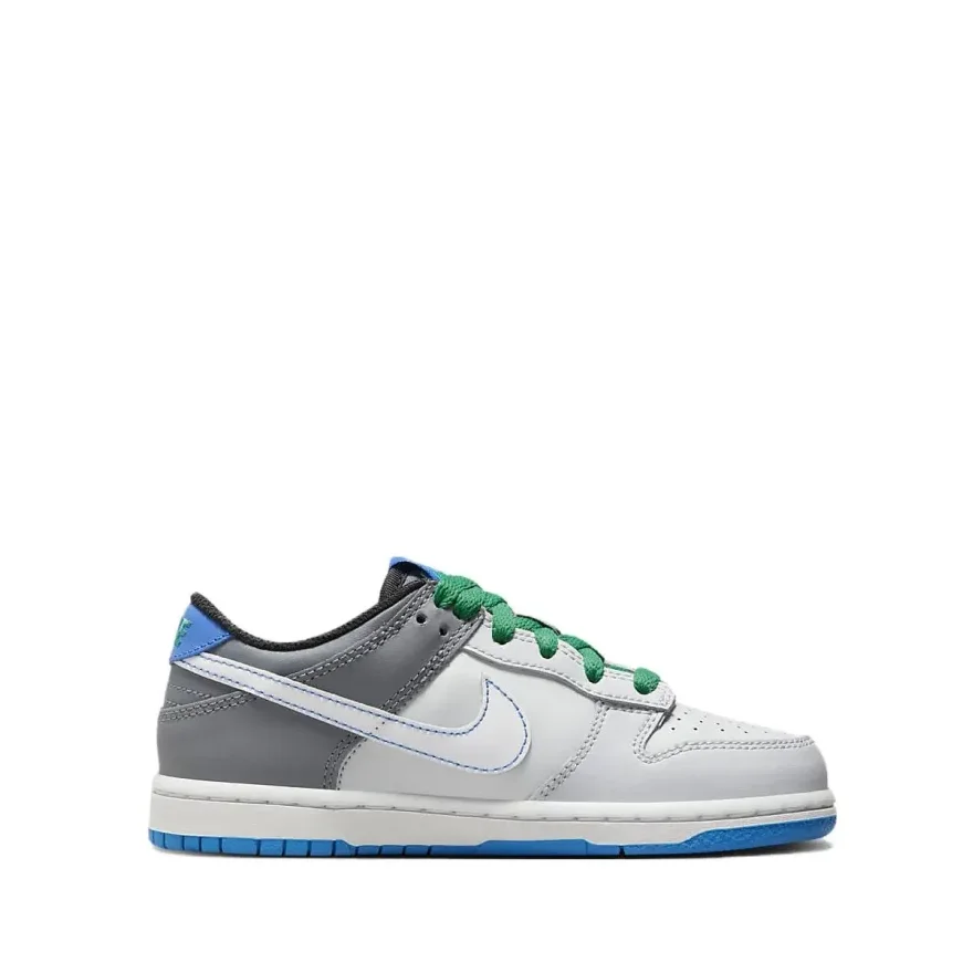 Nike Dunk Low Anti Kick Shock Absorption Low Top Children's Board Shoes Grey Blue Mid Small Kids