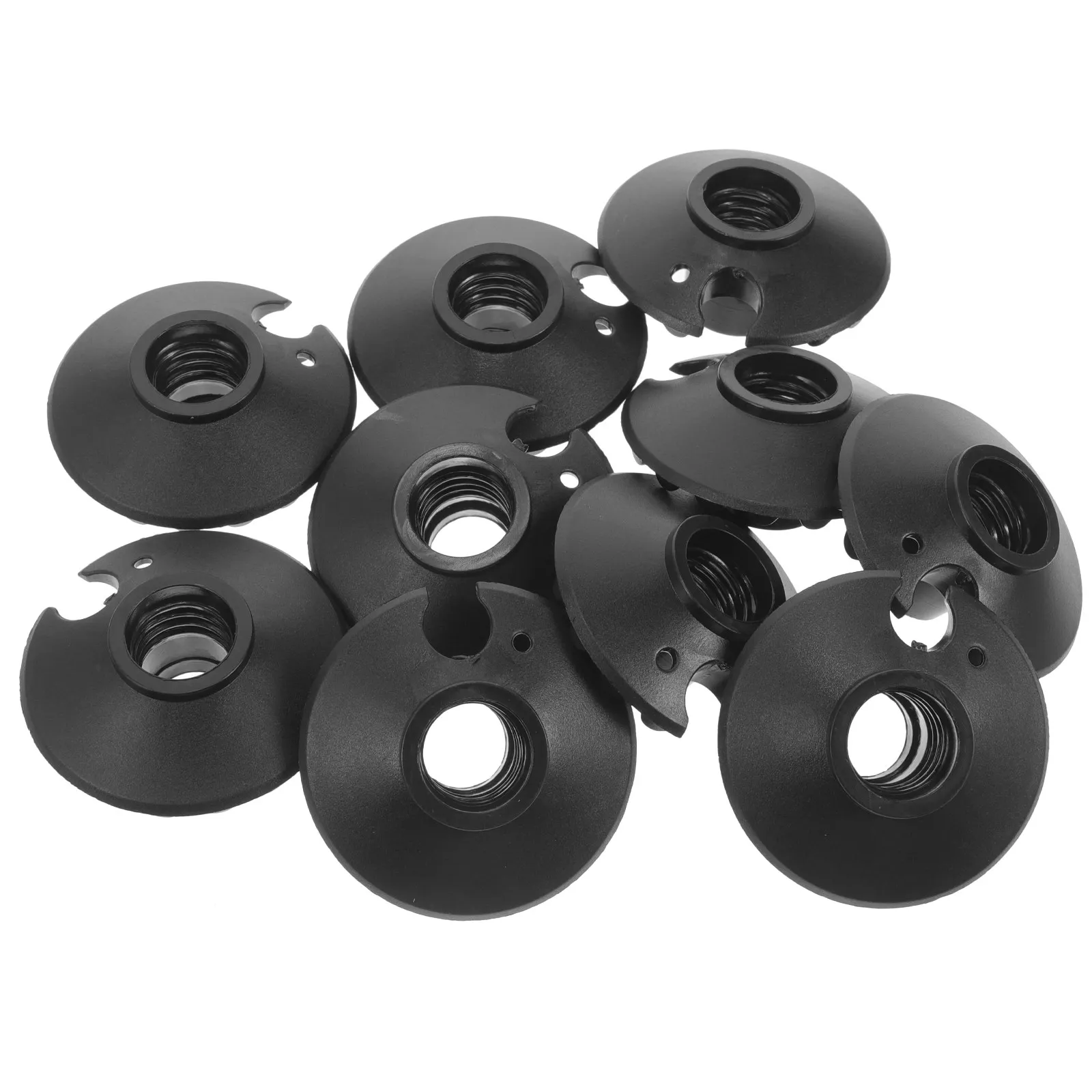 10pcs Trekking Pole Tip Covers – Plastic Mud Pads for Hiking Sticks, Anti-Slip & Wear-Resistant Replacement Tips