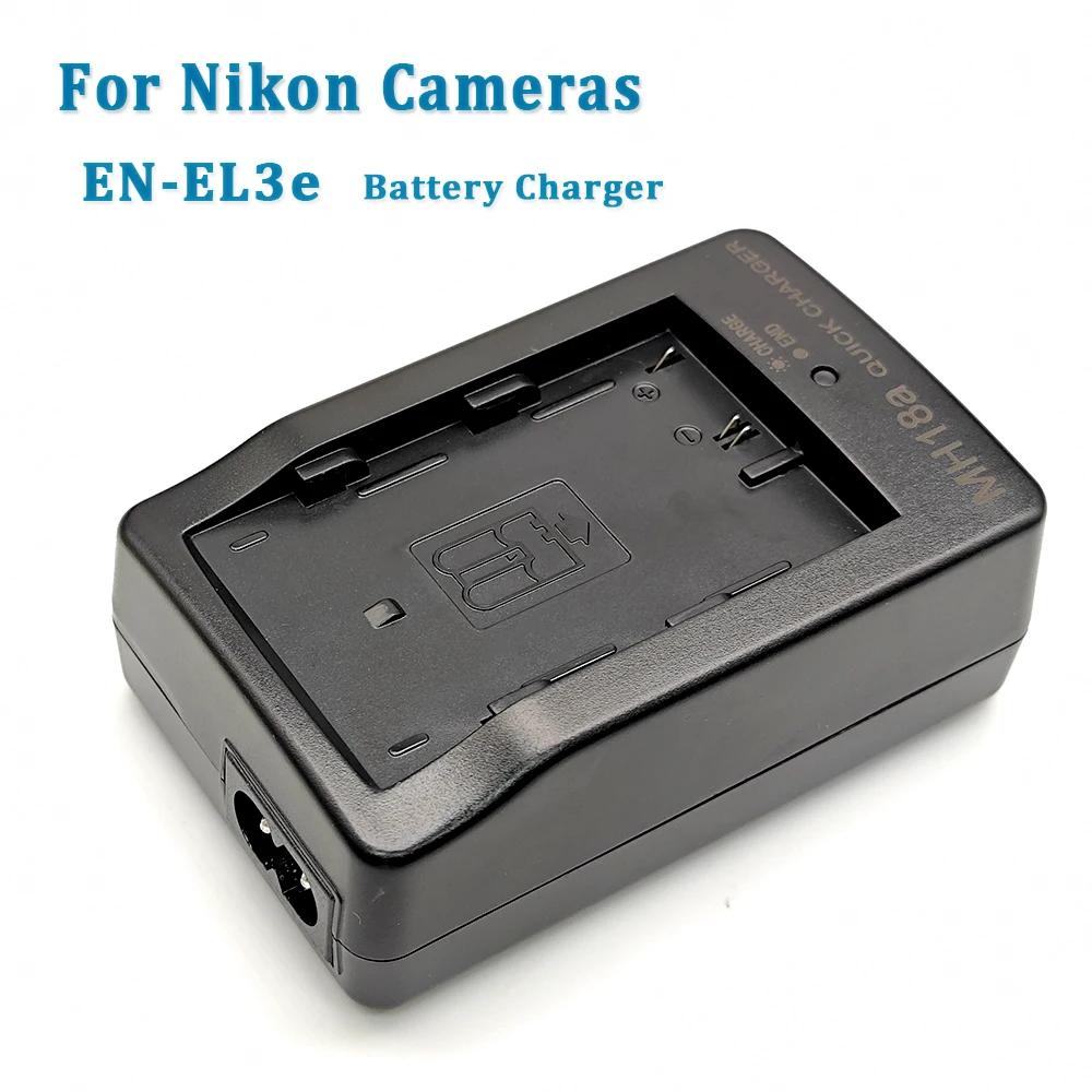 MH-18 Battery Charger for Nikon EN-EL3 EN-EL3E EN-EL3A Battery-Compatible with D50 D70 D100 D80 D200 D90 D300 D700 D70S MH-18A