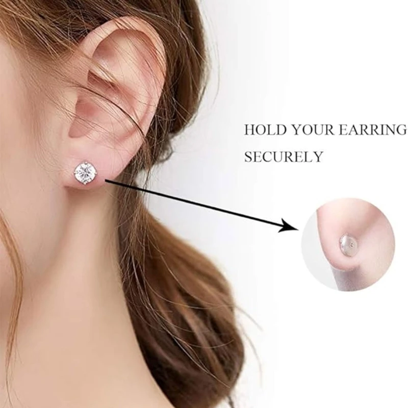 Practical Earplug Retention Solution Functional Attachment with Locking Closure Ear Backs Discs for Studs Ear Hooks