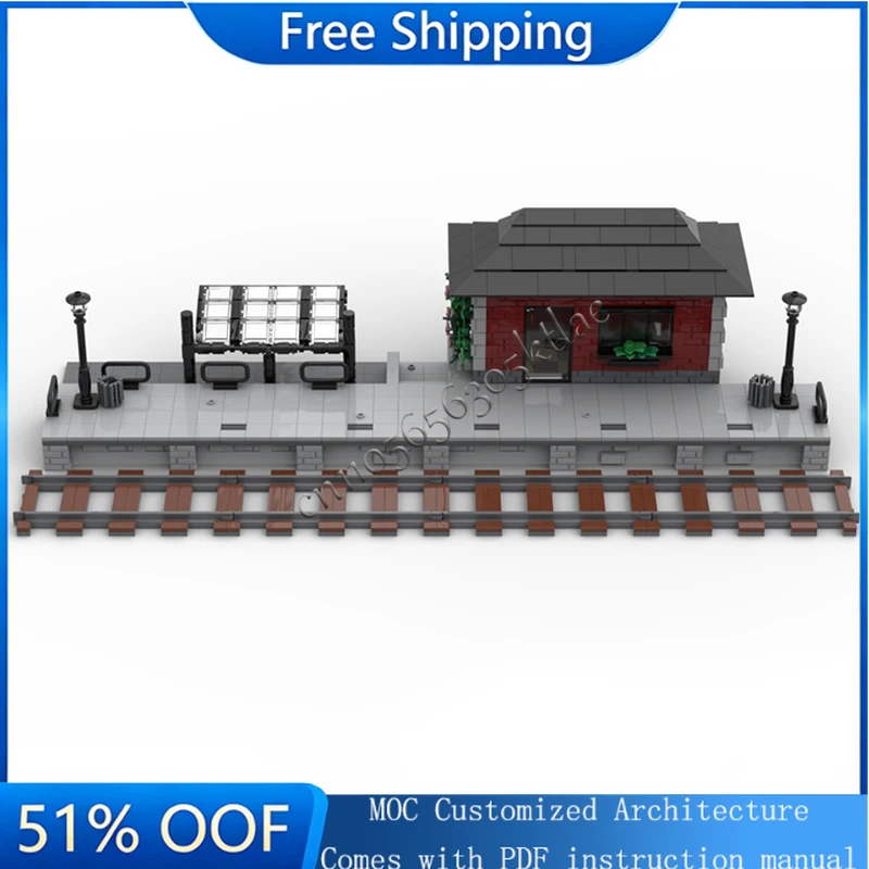 

Набор для сборки железной дороги «Маленькая деревенская станция» из 938 деталей, модель-конструктор, развивающая игрушка для мальчиков и девочек, персонализированные подарки