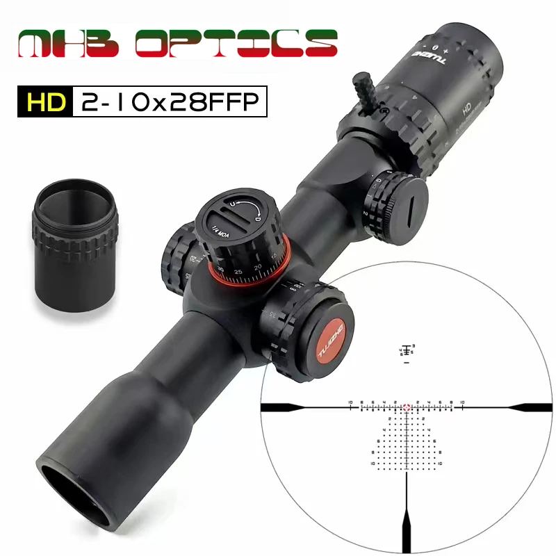 

HD2-10x28FFP Short Front Optical Sight HD Transparent Outdoor Rifle Sniper Sight