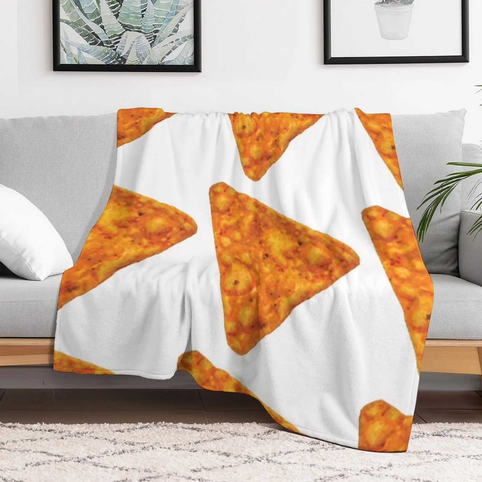 dorito tortilla chip Throw Blanket funny gift for babies Giant Sofa Sofas Blankets