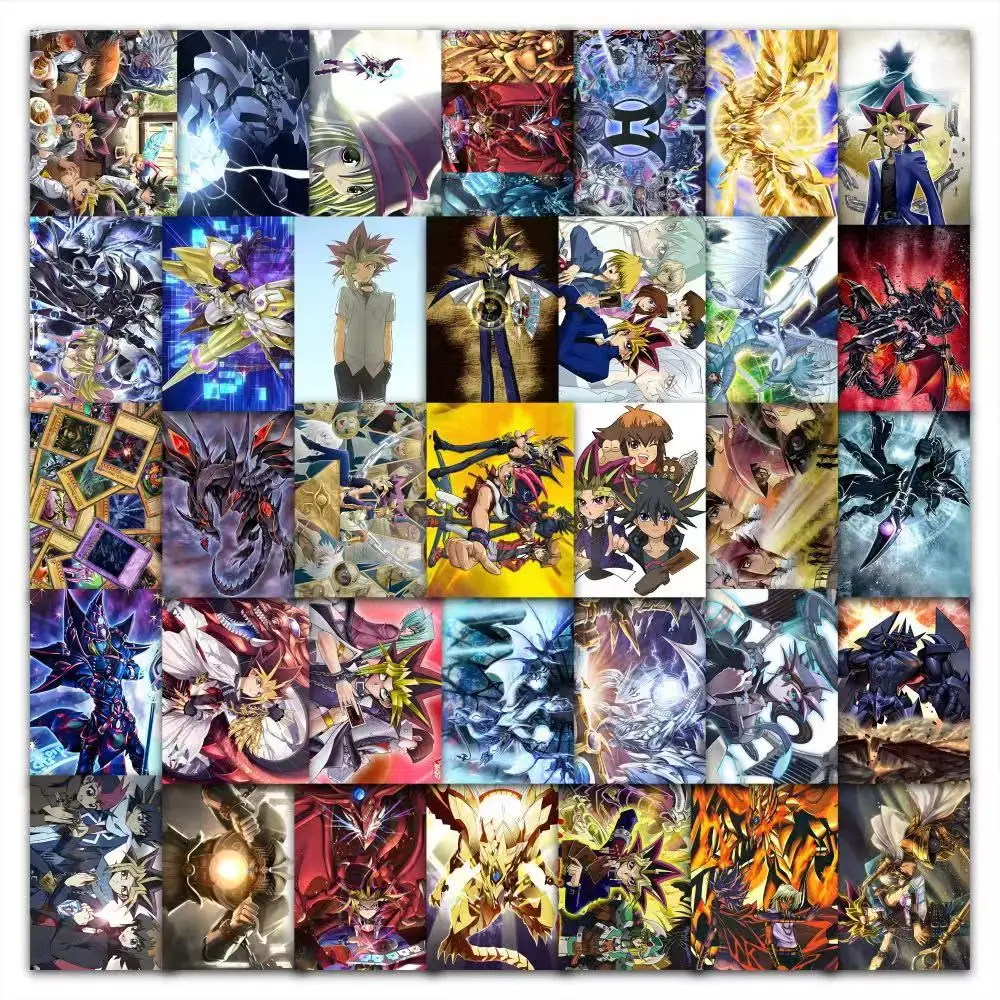 Новые игровые наклейки на доску 4*3 см, 60 шт., YuGiOh The Dark Magicia Yu Gi Oh для телефонов, ноутбуков, камеры, чашки для воды, детская игрушка в подарок