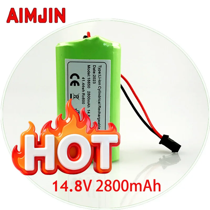 18650 14.8V 2600mAh Li-Ion Cylindrical Rechargeable Battery Pack 4S1P For Deebot N79S DN622 Robovac 11S Max Conga