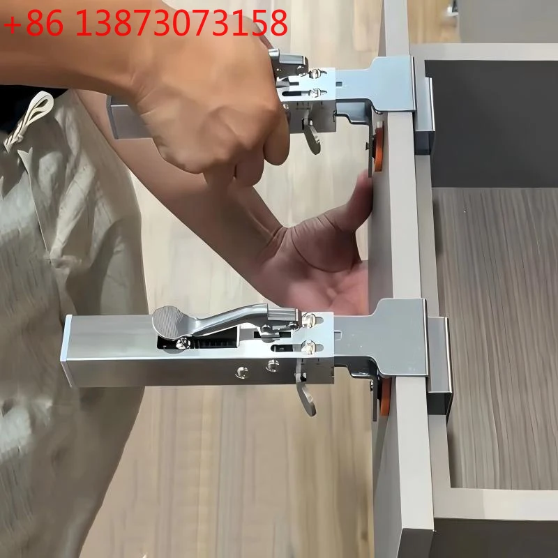 

Fast Press Drawer Clamp, Panel Adjustable Telescopic Woodworking Special Installation Panel Auxiliary Fixed Clamp Holder