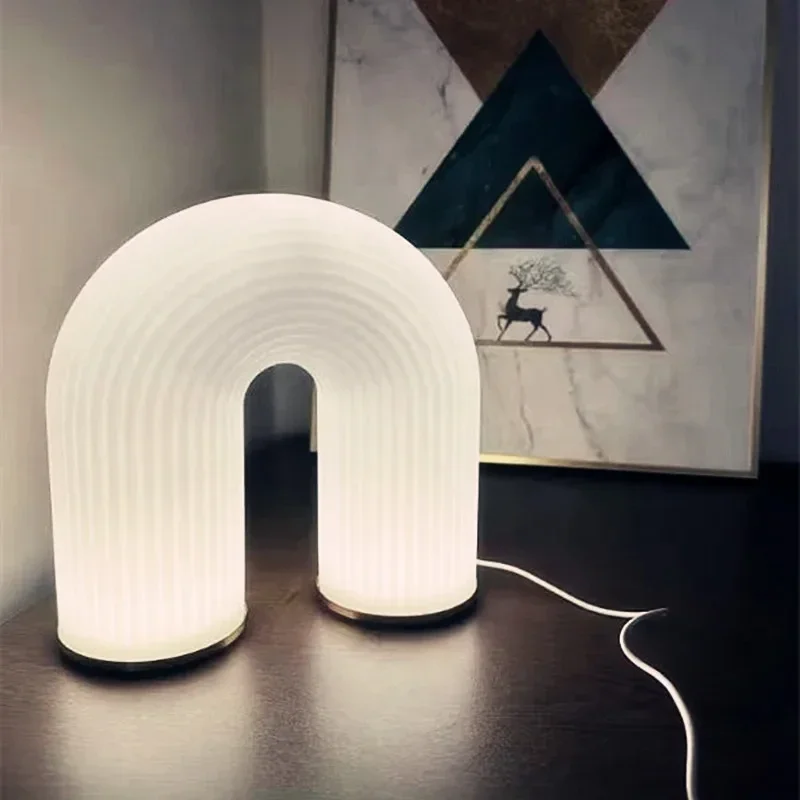 Imagem -04 - Candeeiro de Mesa Led para Quarto Beautiful Night Light Warm Bedside Lamp Romântico