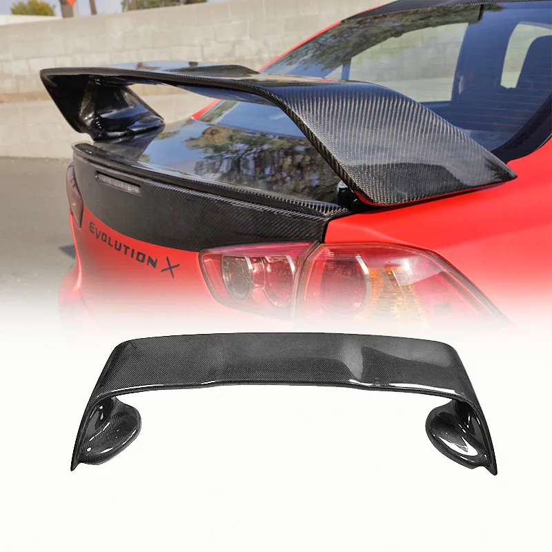 

Suitable for Mitsubishi Evolution10 modified fixed wind wing carbon fiber GT large rear wing non-destructive replacement