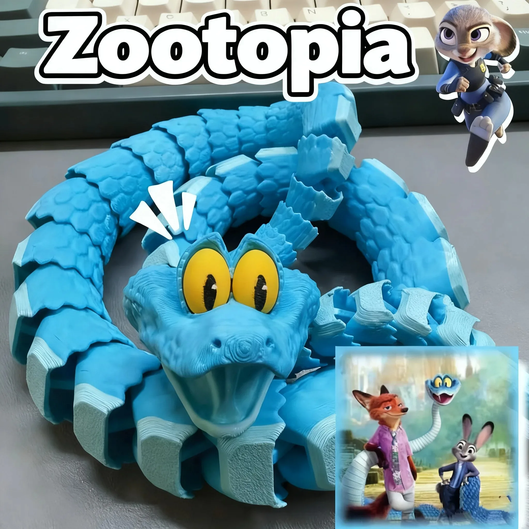 Figura de Acción de Gary de Zootopia, Impresión 3D, Anime, Articulada, Juguete Antiestrés, Giratoria, Adorno de Escritorio, ¡Juguetes! Regalo