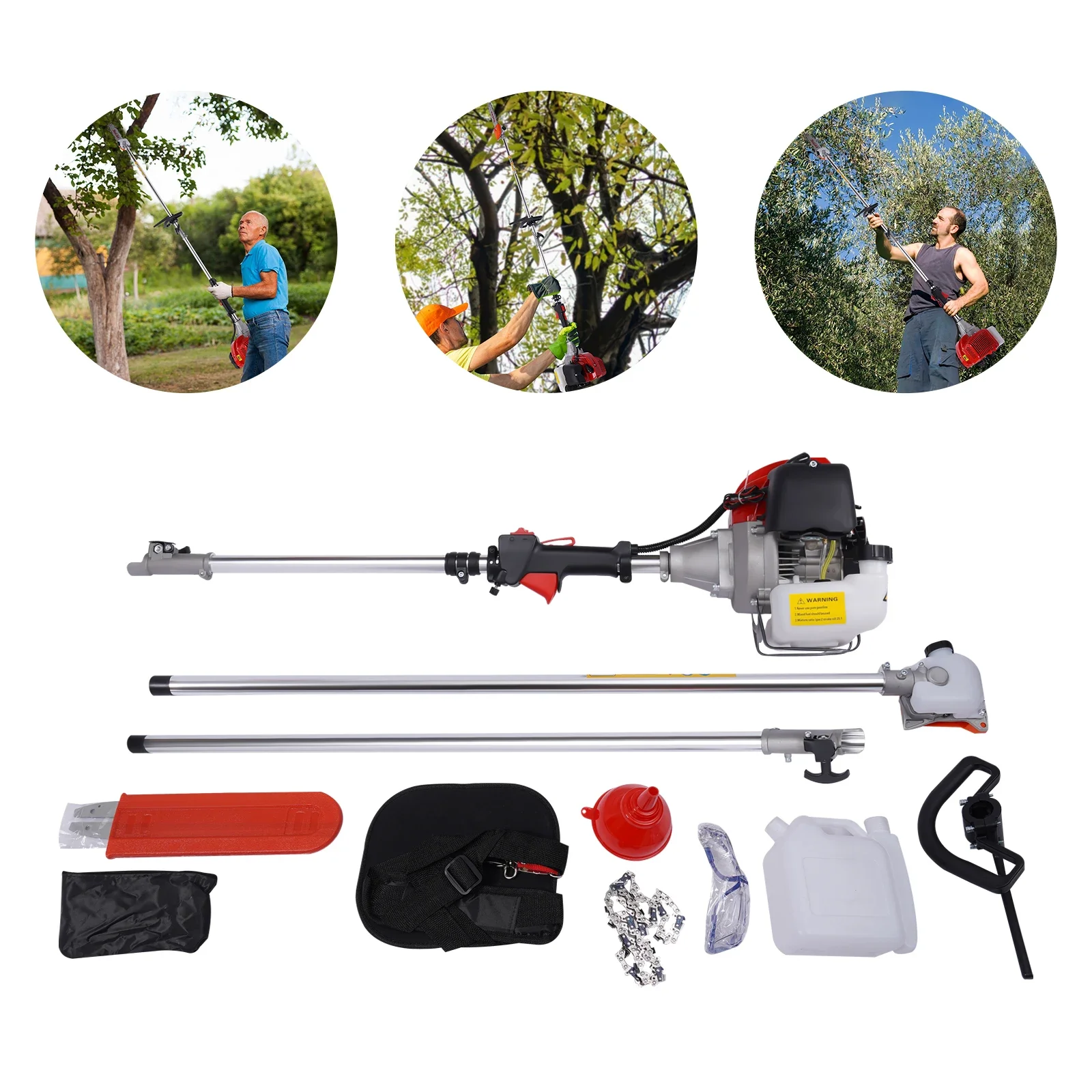 Chainsaw Machine Tree Branch Pruner Garden High Branch Saw 2.5m-3.5m Chainsaw-Machine  For Agriculture And Forest Firefighting