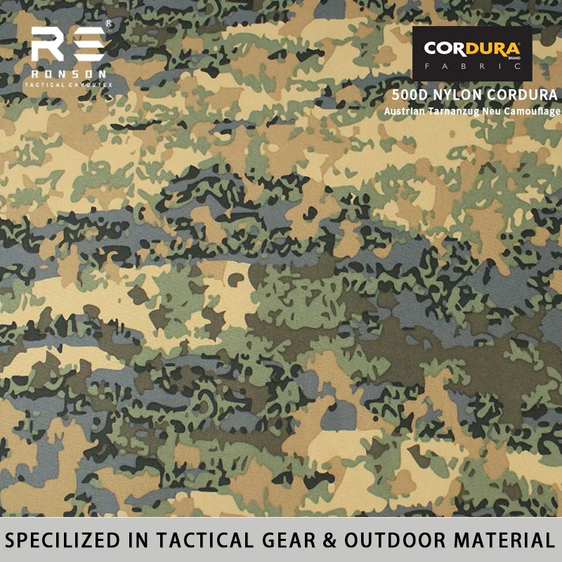 

Австрийский камуфляж Tarnanzug Neu 500D, нейлоновый камуфляж Cordura с принтом, ткань с полиуретановым покрытием, прочный для тактического снаряжения NIR IRR