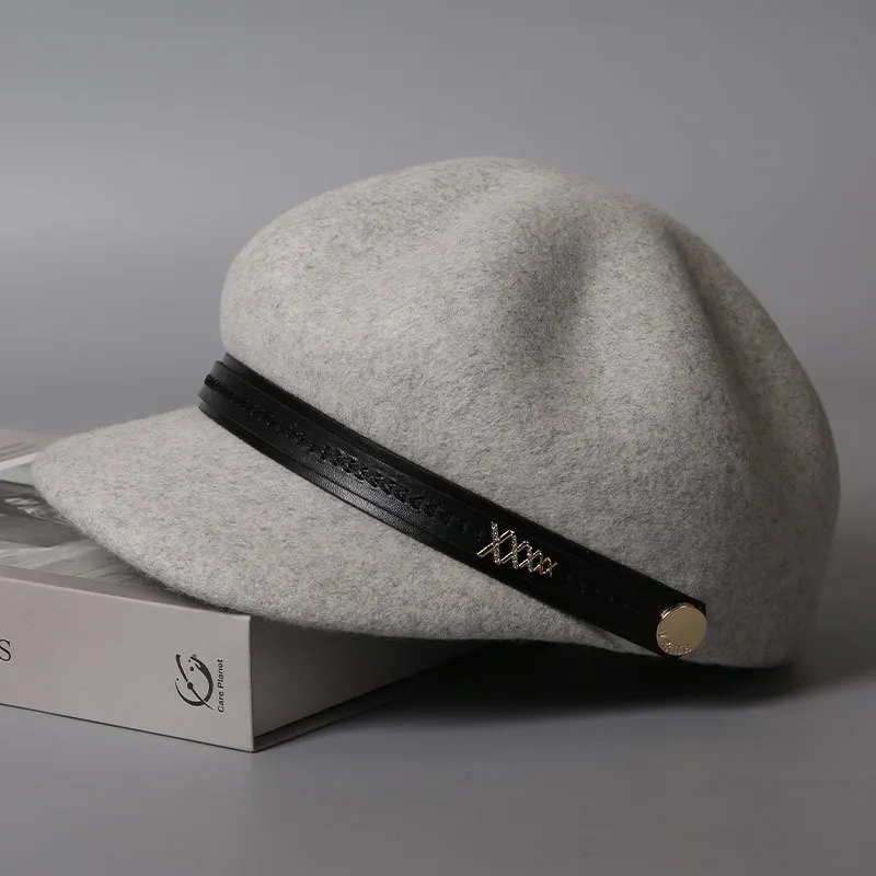 المرأة قبعة ورأى الصوف قبعة حجر الراين الديكور حافة قناع الخريف الشتاء الدافئة ملحق للخارجية الطقس البارد #4