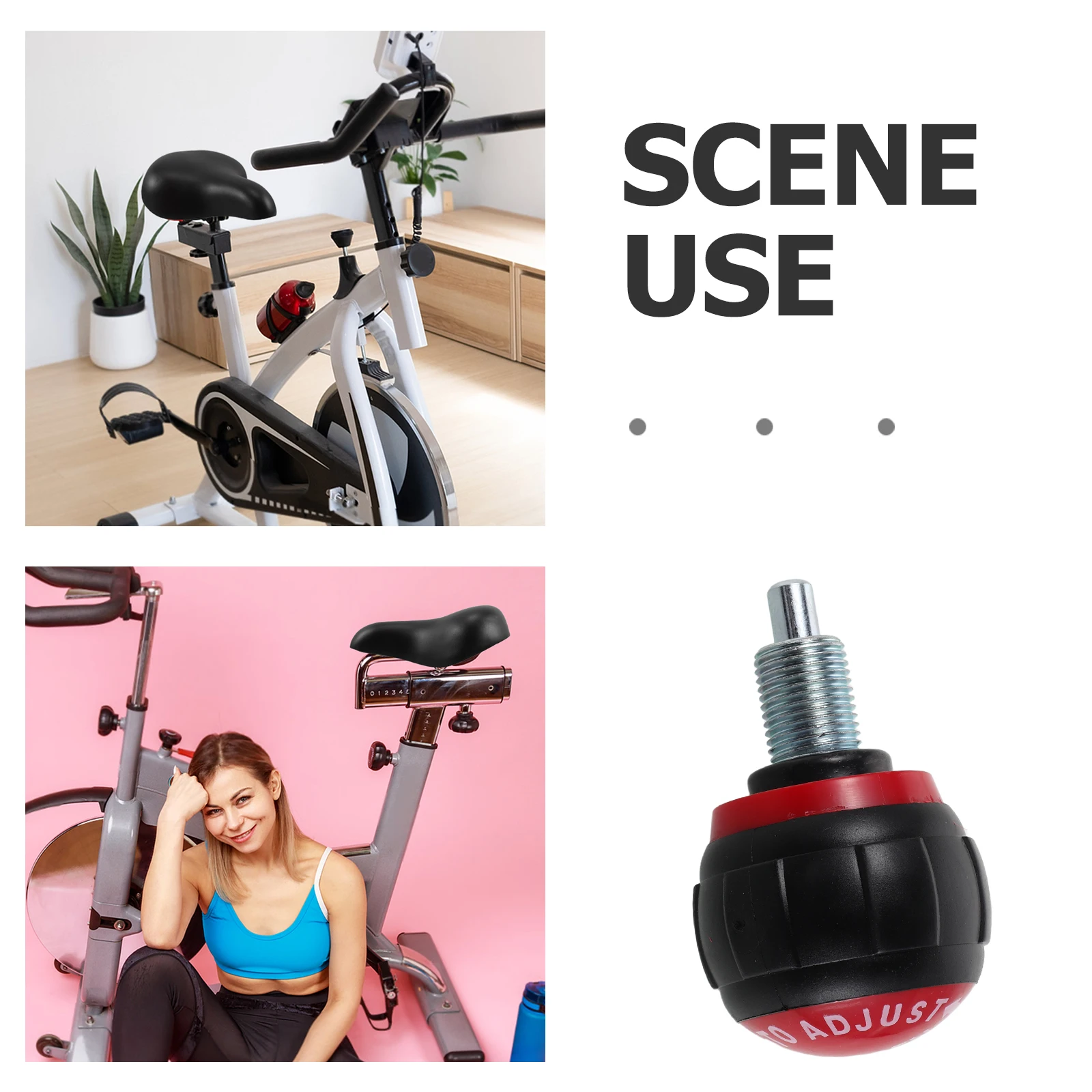 الكرة رئيس سحب دبوس لممارسة الدراجة الربيع مقبض تعديل سريع أجهزة لياقة بدنية أجزاء ثابتة الدراجة قفل دبوس الصالة الرياضية