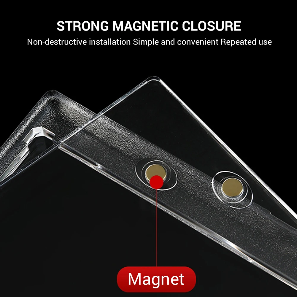 5 قطعة 187 مللي متر كتيب أفقي حامل البطاقة المغناطيسية 175 PT ، حامل عرض دفتر التشغيل ، حامل بطاقات 2 #6