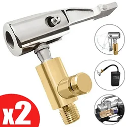 Portable Inflatable Pump Connector for Car Tire Air Chuck Compressor Can Be Deflated Valve Adapter Tire Inflator Tire Chuck