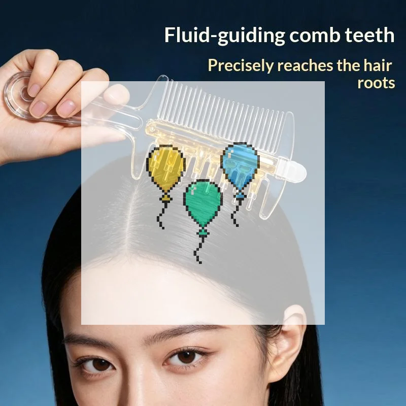 1Pcs Anti-Frizz Hair Care Hair Oil Comb Multi-Function Head Applicator Scalp Nourish Anti-Static Hair Firming Applicator Gift