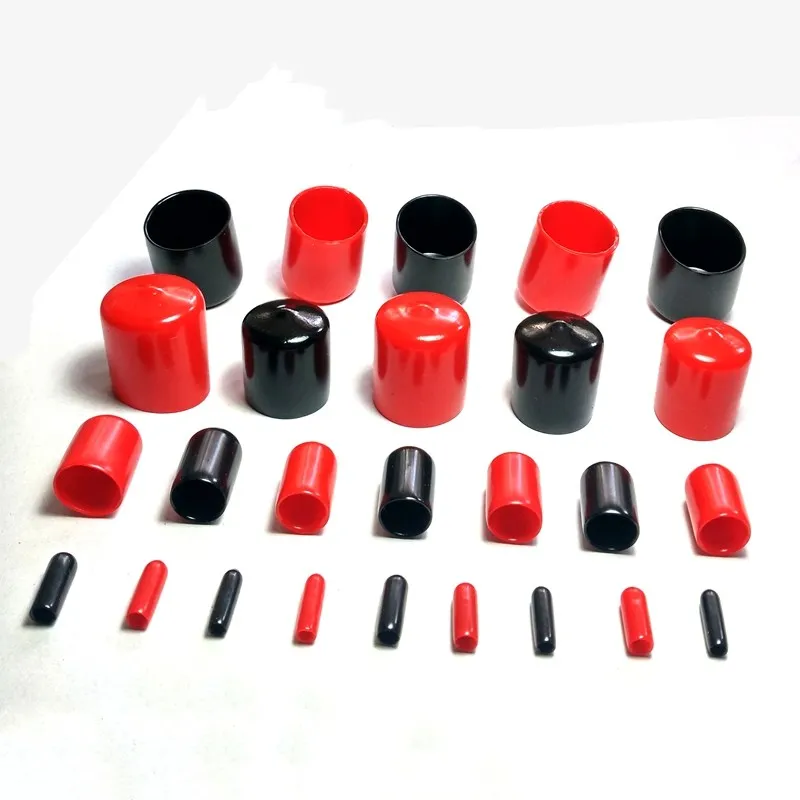 20PCS 25/27/28/30/32/34/36/38/40/42/45/48/50mm Inner Dia PVC Nuts Bolts Cable Wire Pipe Slip Cap End Cover Fitting Red Black