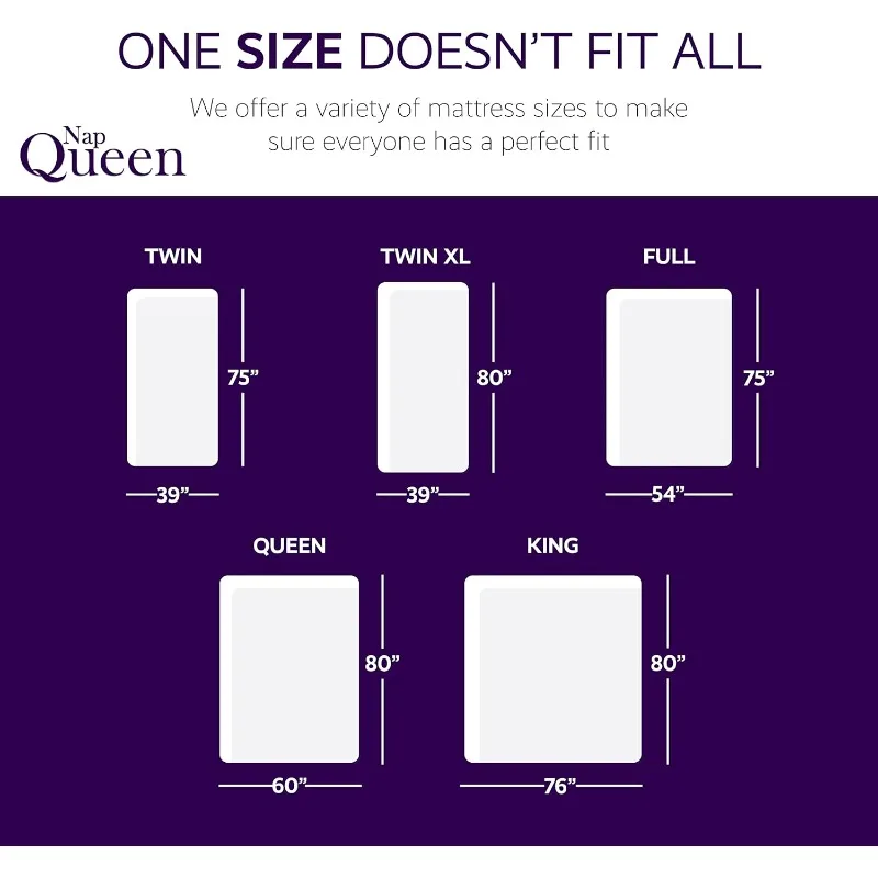 NapQueen Queen Mattress, 12 Inch Elizabeth Cooling Gel Memory Foam Mattress, Queen Bed Mattress in a Box, CertiPUR-US