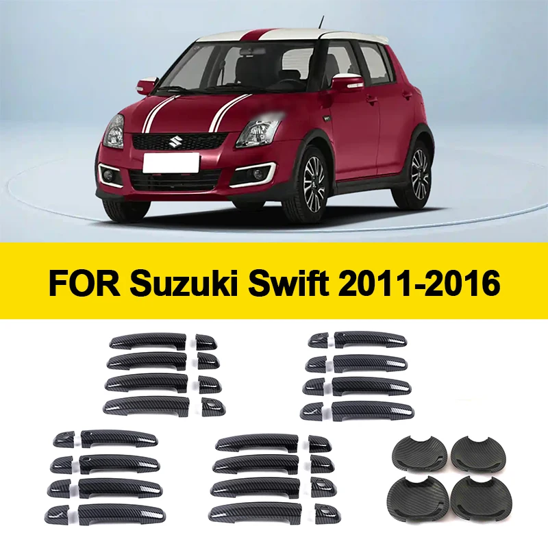 

For Suzuki Swift Maruti DZire 2011 2012 2013 2014 2015 2016 Chrome Smart Door Handle Car Cover Protective Accessories Stickers