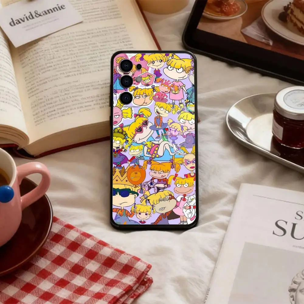 R-Rugrat C-Chuckie Angelica    Phone Case For Samsung S 25,24,23,22,30,21,10,9,Ultra,Plus,Lite,FE,4,5 G Soft Black Case view 4