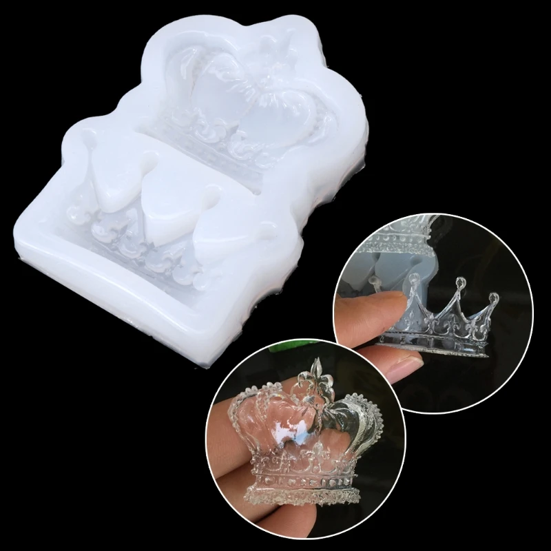 Crown Silicone Molds Resin Casting Mold Chocolate Candy Cake Decorating Tools Cake Supplies for Cookie Decor Jewelry