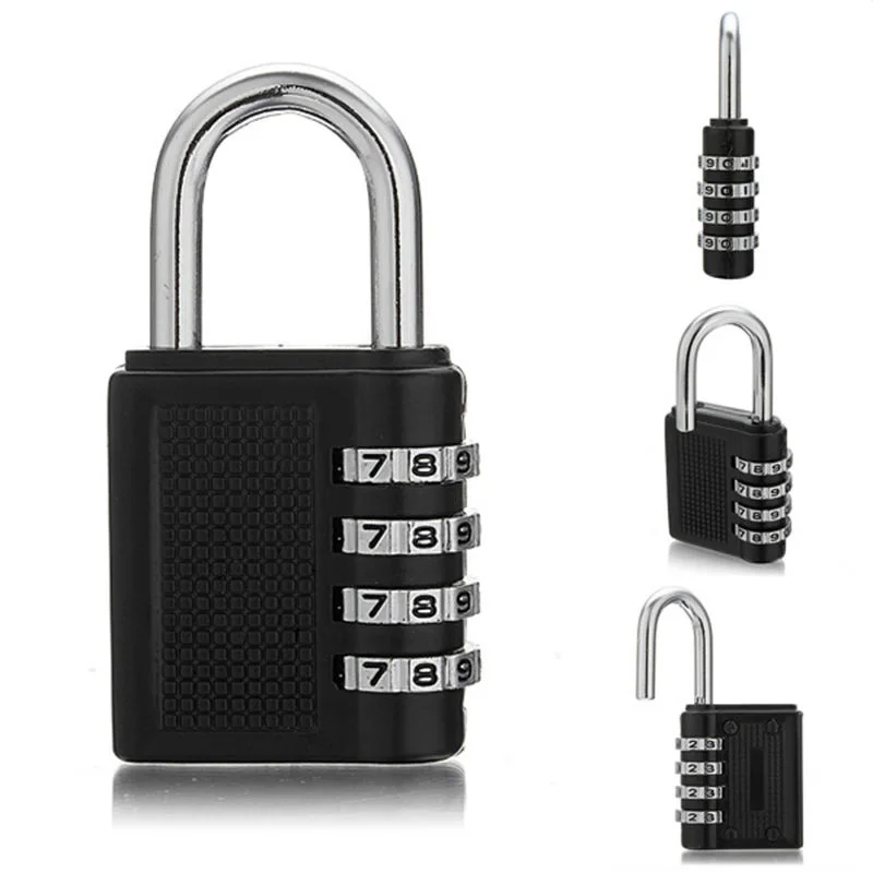 Mini Lock Portable Padlock Outdoor Travel Luggage Zipper Backpack Handbag Safe Anti-theft Combination Code Number Safety Lock