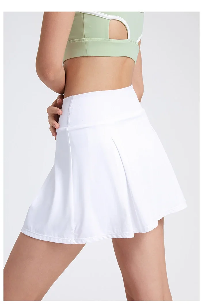 Summer Short Skirt with Quick Dry Ice Sensation, UV Protection, Anti Glare, Sports Fitness, Golf, Tennis Skirt