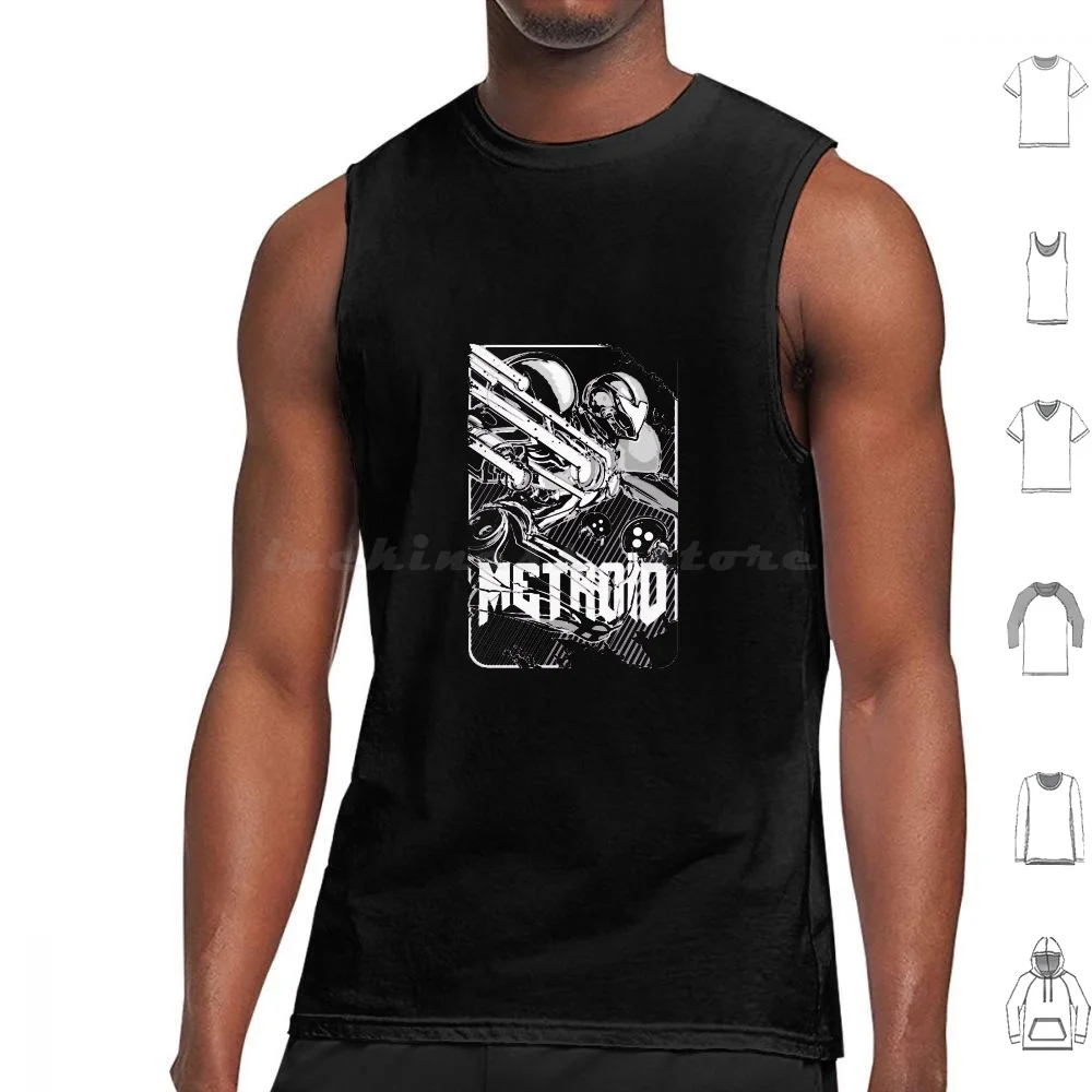 Metroid 19 Tank Tops Vest Sleeveless Metroid 19 Metroid Dread Metroid Samus Aran Samus Dread Super Metroid Aran Ridley