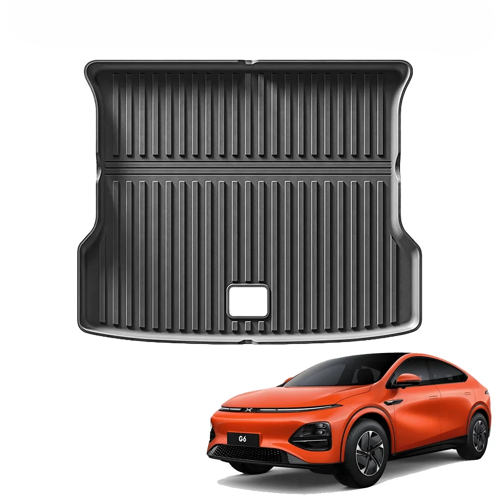 Para Xpeng G6 2023 2024 2025 alfombrillas para maletero forro de carga para todo tipo de clima alfombrillas de carga impermeables de ajuste personalizado alfombrillas interiores de TPE