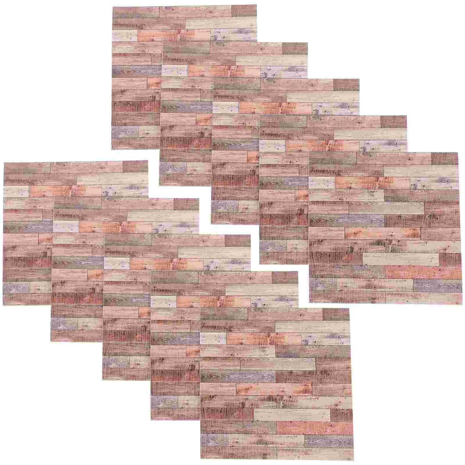 

10 Pcs Simulation Floor Home Tile Decor Decorative Sticker Decoration DIY Kitchen Wall Tiles For Stickers Brick Decals