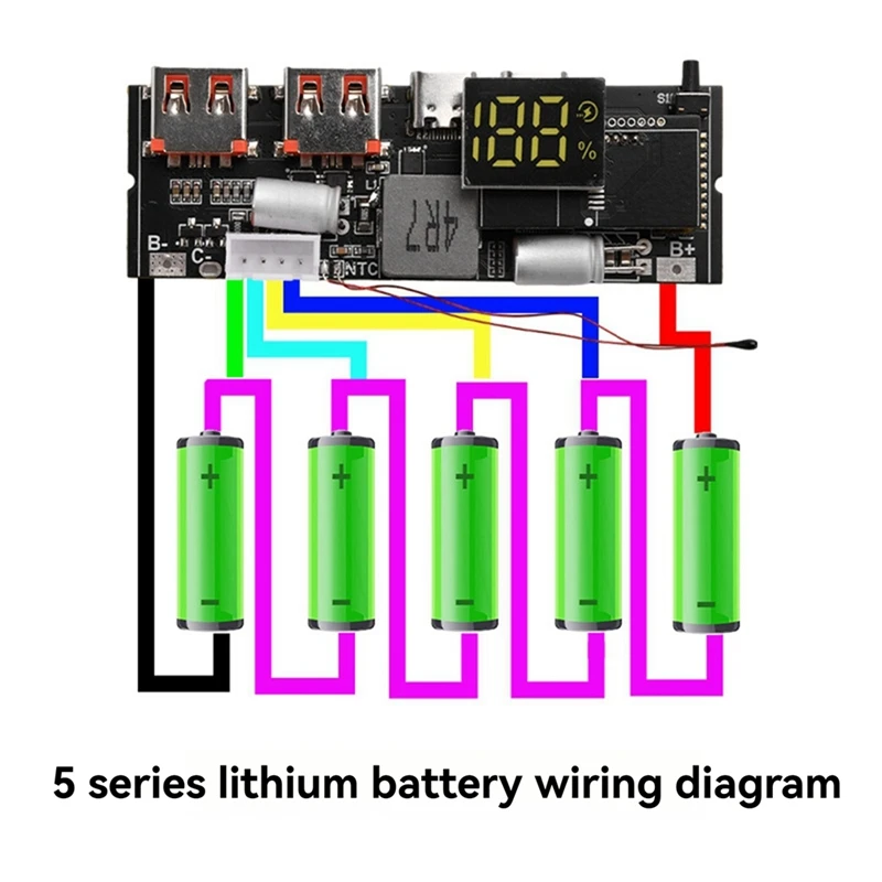 Power Bank Charging Module Power Bank Double TYPE C Port Two Way Mobile Power