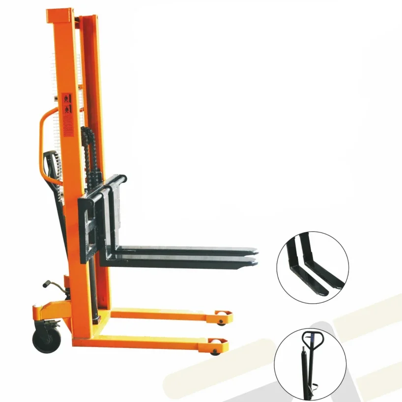 New 2Ton 1.6M Hand Pallet Truck Stacker Hydraulic Manual Forklift for Material Handling Pallet Truck