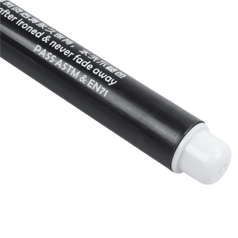 6 X Fabric Marker Pens Permanent Colors For DIY Textile Clothes T-Shirt Shoes White