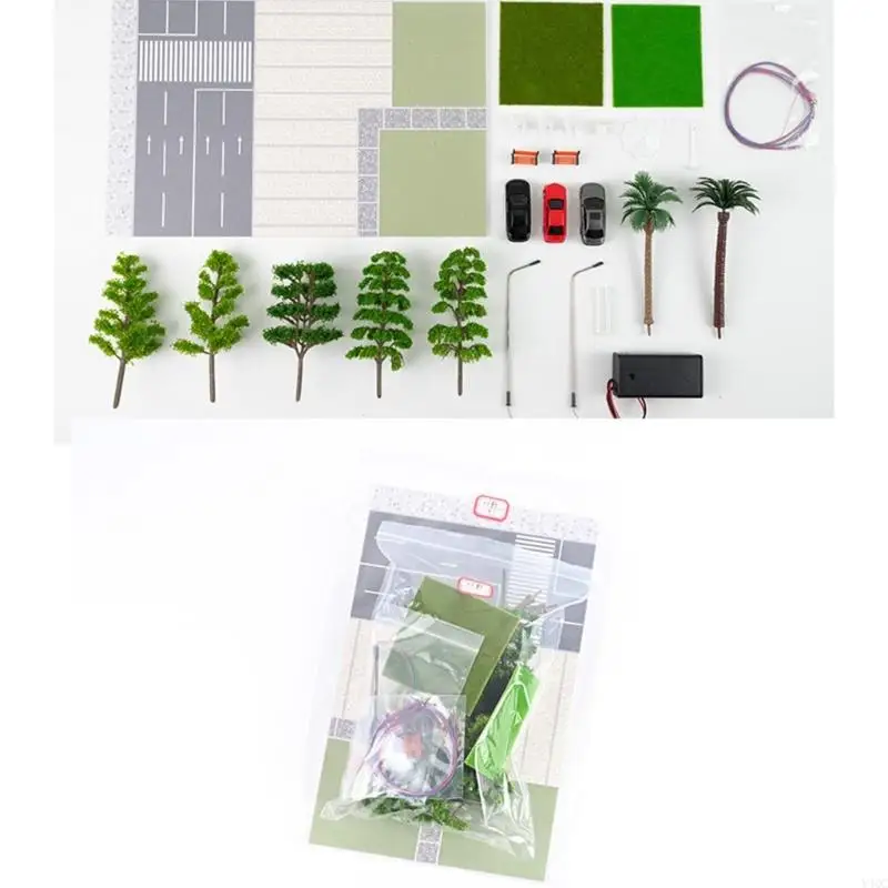 City Road Scene Model Kits HO Scale LED LED SPARTING MODEL STAND SET Y4QC