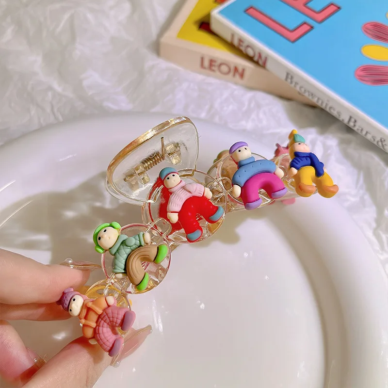 Cartoon Hair Accessories for Women Cute Crab Clip Hair Female Korean Trendy Claw Clips Girls Hairpin Fashion Head Wear