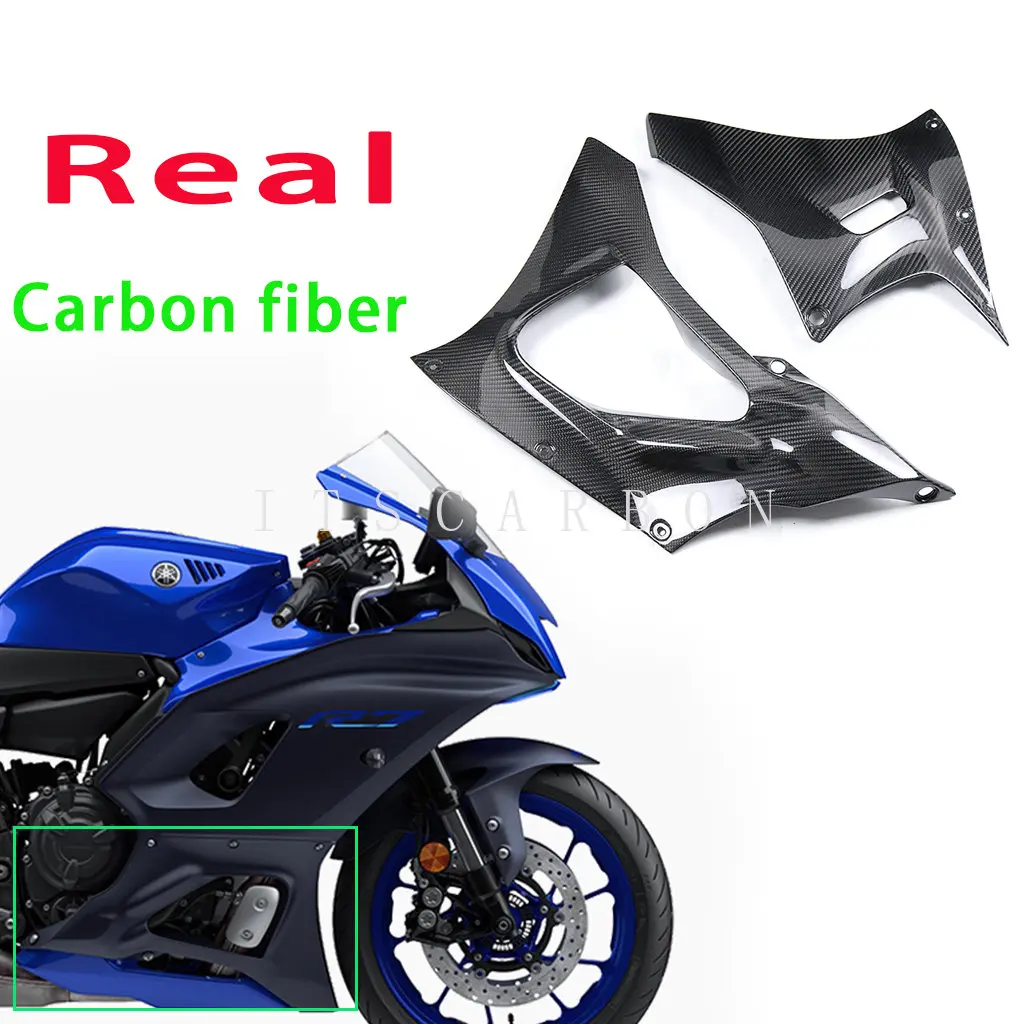 For YAMAHA YZF - R7 YZF-R7 2022 2023 Real 3k Carbon Fiber Motorcycle Accessories Spoiler Lower Side Fairings Parts Cover