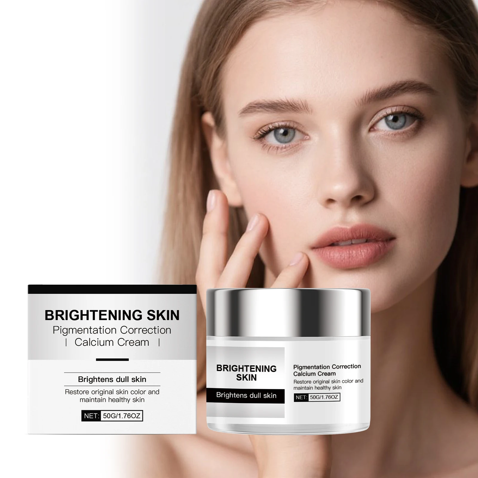 

Nicotinamide Whitening Freckle Cream Removes Melasma Dark Spots Brightening Firming Moisturizer for Face with Hyaluronic Acid